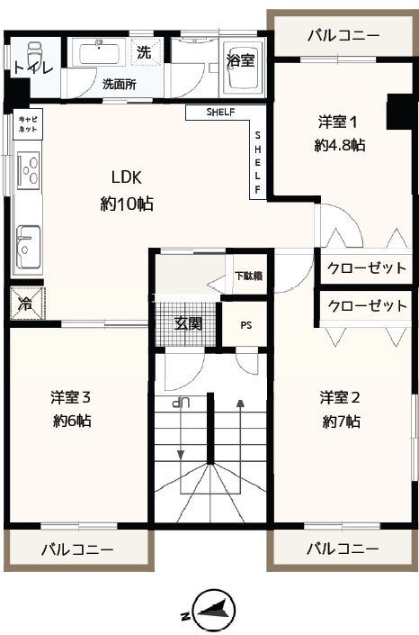 【成約御礼】【駅近物件】岩渕マンション501号室